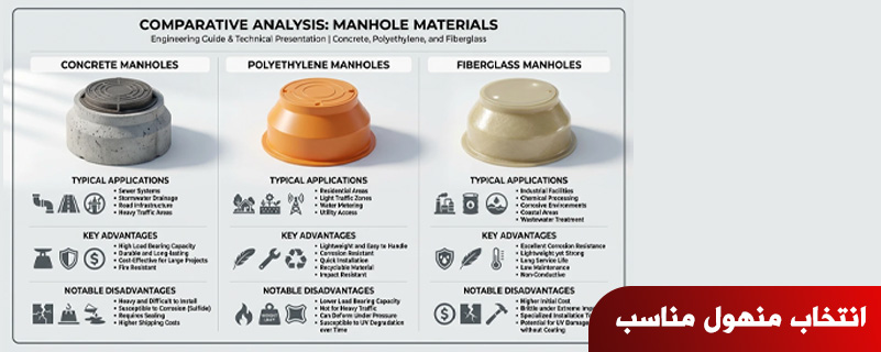 انتخاب منهول مناسب