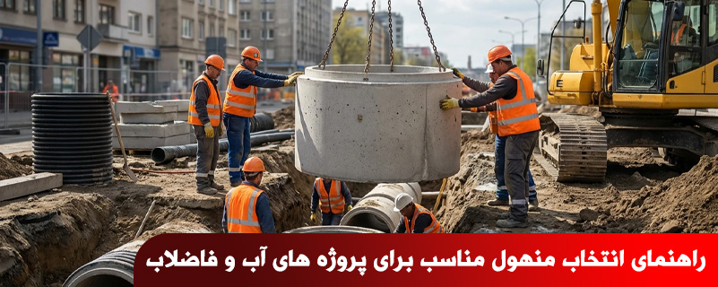 راهنمای انتخاب منهول مناسب برای پروژه های آب و فاضلاب