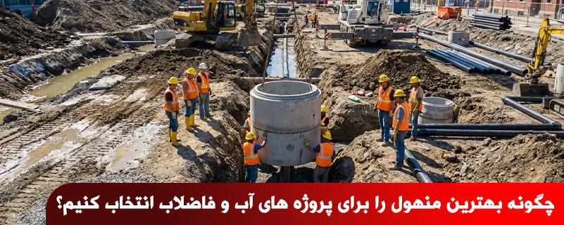 چگونه بهترین منهول را برای پروژه های آب و فاضلاب انتخاب کنیم؟