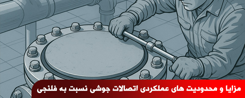 مزایا و محدودیت های عملکردی اتصالات جوشی نسبت به فلنجی