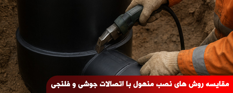 مقایسه روش های نصب منهول با اتصالات جوشی و فلنجی
