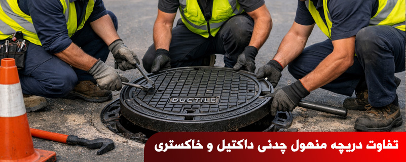تفاوت دریچه منهول چدنی داکتیل و خاکستری
